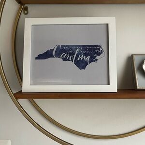 Blue North Carolina Print